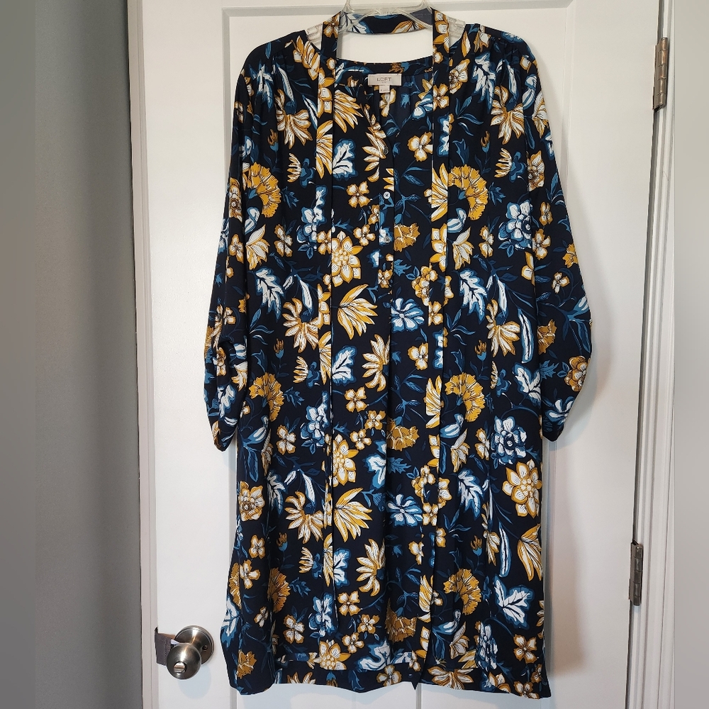 Navy Floral Loft Dress